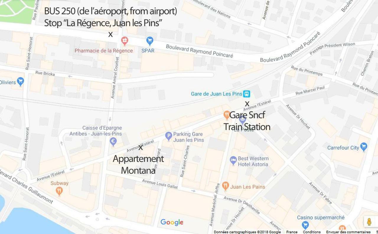 Le Montana Lägenhet Juan-les-Pins Exteriör bild